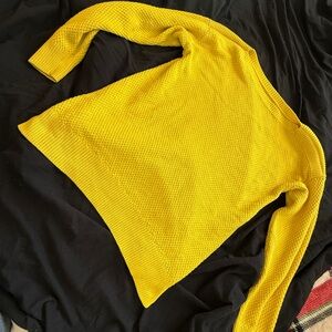 LOFT Vibrant Yellow Crew Neck Sweater